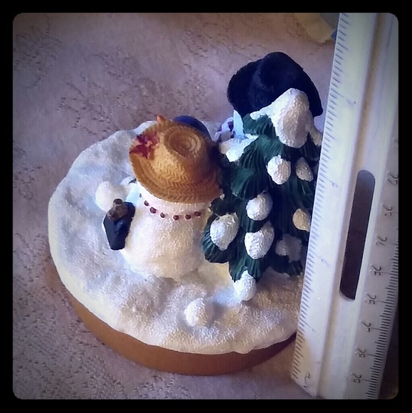 Ceramic Snowman Family Candle Topper - Picture 8 of 8